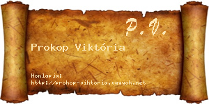 Prokop Viktória névjegykártya